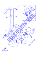 BOITIER D'HELICE ET TRANSMISSION 2 pour Yamaha 15F Manual Starter, Tiller Handle, Manual Tilt, Shaft 15