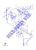 COMMANDE D'ACCELERATEUR pour Yamaha 15F Manual Starter, Tiller Handle, Manual Tilt, Shaft 15