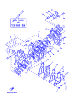 CYLINDRE / CARTER MOTEUR pour Yamaha 15F Manual Starter, Tiller Handle, Manual Tilt, Shaft 20