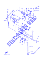 COMMANDE D'ACCELERATEUR pour Yamaha 15F Manual Starter, Tiller Handle, Manual Tilt, Shaft 15