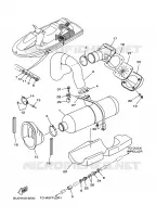 ECHAPPEMENT 2 pour Yamaha GP800X de 1999
