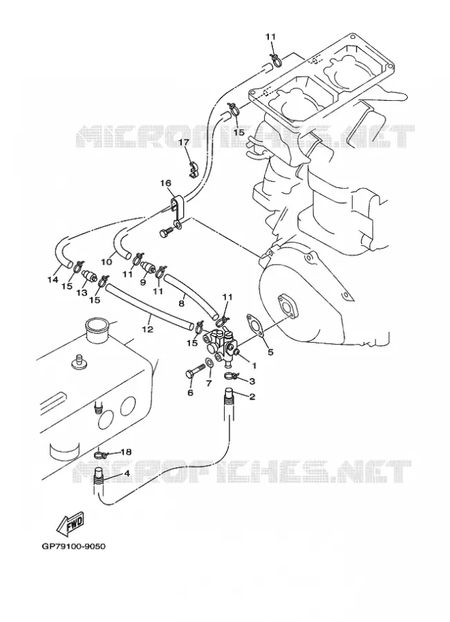 POMPE A HUILE Yamaha WAVERUNNER 760 2001 JET  JET FOR GP760