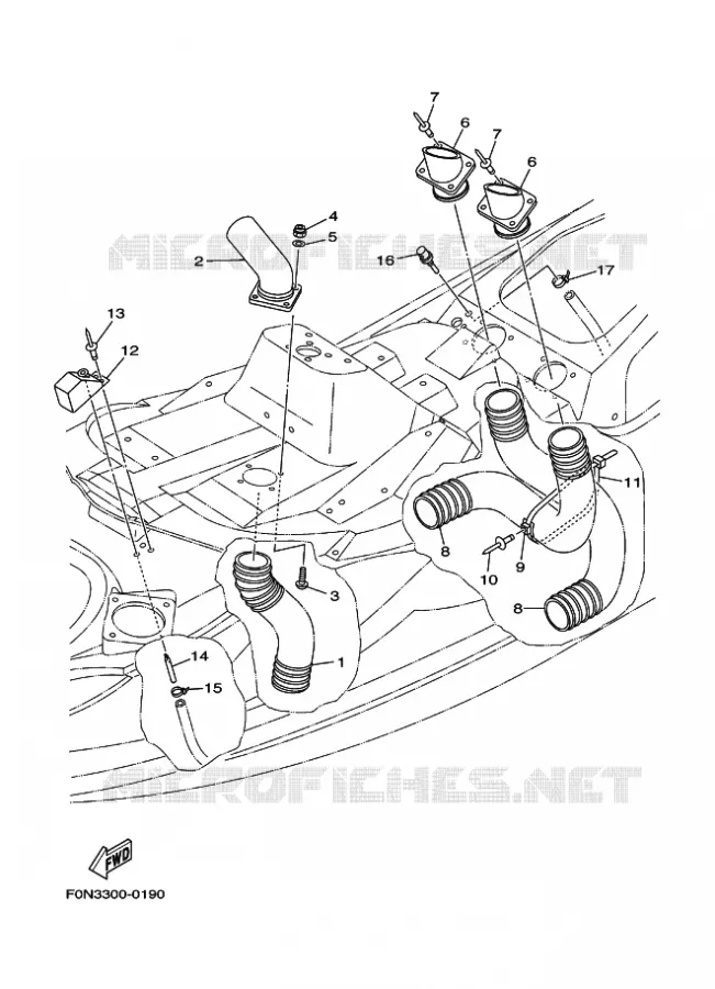 VENTILATION Yamaha WAVERUNNER 800 2000 JET  JET FOR WB800