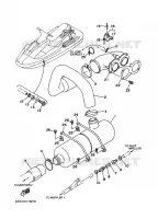 ECHAPPEMENT 2 pour Yamaha RA760U RA760 de 1996