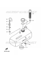 RESERVOIR D'HUILE pour Yamaha RA760U RA760 de 1996