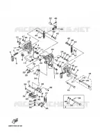 ARAIGNEE pour Yamaha E15D Enduro, Manual Starter, Tiller Handle, Manual Tilt, Pre-Mixing de 2003