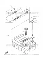 RESERVOIR A ESSENCE pour Yamaha E15D Enduro, Manual Starter, Tiller Handle, Manual Tilt, Pre-Mixing de 2003