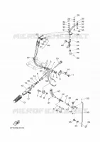 COMMANDE D'ACCELERATEUR pour Yamaha E8D Enduro, Manual Starter, Tiller Handle, Manual Tilt, Pre-mixing, Shaft 20