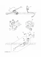 PIÈCES OPTIONNELLES pour Yamaha E8D Enduro, Manual Starter, Tiller Handle, Manual Tilt, Pre-mixing, Shaft 15