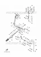 COMMANDE D'ACCELERATEUR pour Yamaha E8D Enduro, Manual Starter, Tiller Handle, Manual Tilt, Pre-Mixing, Shaft 15