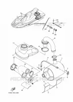 ECHAPPEMENT 4 pour Yamaha VX1100B-M de 2013