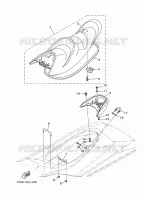 SELLE / SERRURE pour Yamaha VX1100B-M de 2013