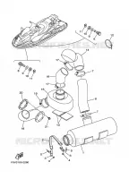 ECHAPPEMENT 3 pour Yamaha XA1200-A de 2002