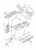 HULL & DECK 2 pour Yamaha FX CRUISER HO HIGH OUTPUT de 2017
