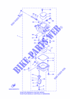 CARBURATEUR pour Yamaha F13.5A Electric Starter, Tiller Handle, Manual Tilt, Shaft 20
