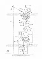 CARBURATEUR pour Yamaha F13.5A Electric Starter, Tiller Handle, Manual Tilt, Shaft 20
