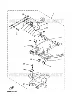 BOITIER DE COMMANDE A DISTANCE pour Yamaha F13.5A Electric Starter, Tiller Handle, Manual Tilt, Shaft 20