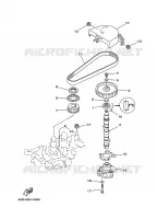 POMPE A HUILE pour Yamaha F13.5A Electric Starter, Tiller Handle, Manual Tilt, Shaft 20