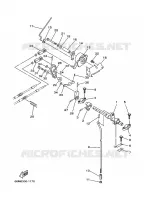 COMMANDE D'ACCELERATEUR pour Yamaha F15A Manual Starter, Tiller Handle, Manual Tilt, Shaft 15