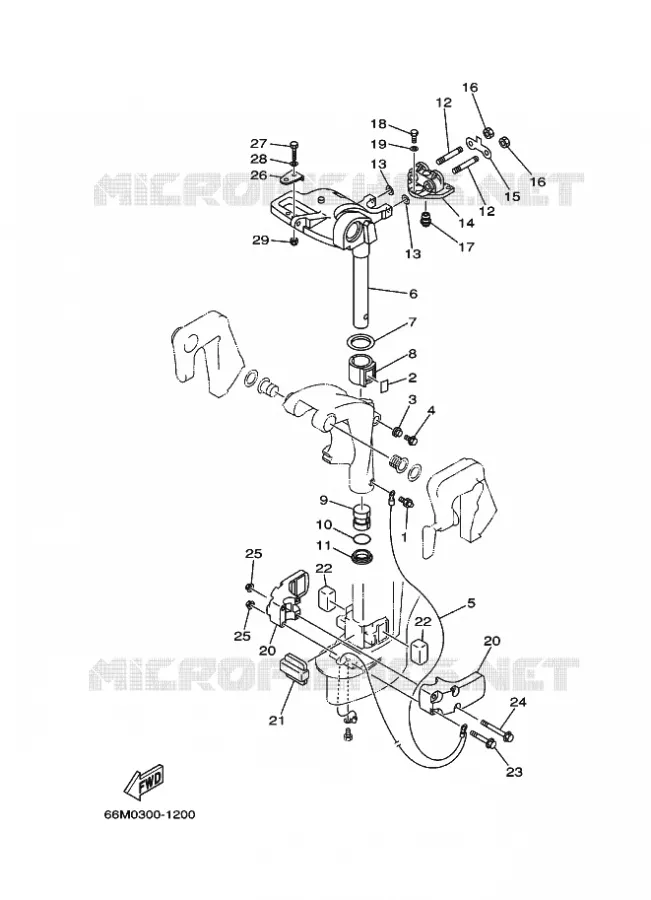 SUPPORT 2 Yamaha OUTBOARD ENGINES 15hp (11.0kW) 2003 F15  F15AMHS