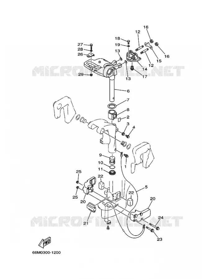 SUPPORT 2 Yamaha OUTBOARD ENGINES 15hp (11.0kW) 2003 F15  F15AMHS
