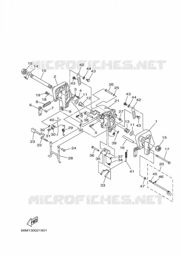 ARAIGNEE Yamaha OUTBOARD ENGINES 15hp (11.0kW) 2003 F15  F15AMHL
