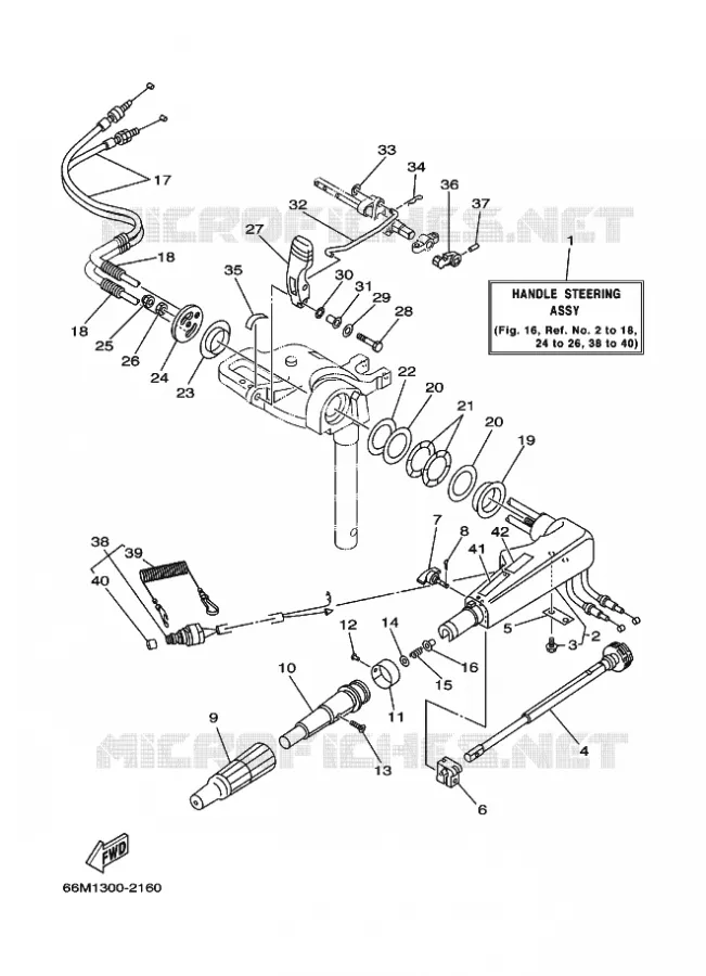 DIRECTION Yamaha OUTBOARD ENGINES 15hp (11.0kW) 2003 F15  F15AMHL