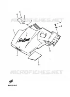 COUVERCLE CARROSSERIE AVANT pour Yamaha SNOSCOOT de 1989