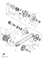 EMBRAYAGE pour Yamaha SNOSCOOT de 1989