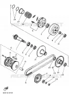 EMBRAYAGE pour Yamaha SNOSCOOT de 1989