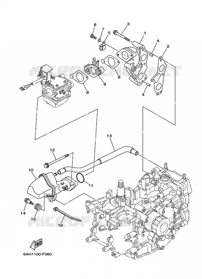 ADMISSION Yamaha OUTBOARD ENGINES 15hp (11.0kW) 2014 F15  F15CEL