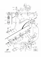 CARBURATEUR pour Yamaha F15C Electric Starter, Remote Control, Manual Tilt, Shaft 20