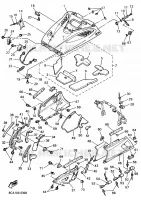 COUVERCLE CARROSSERIE AVANT pour Yamaha VMAX 500 de 1995