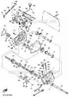DETAIL BOITE DE VITESSE 2 (MARCHE ARRIERE) pour Yamaha VMAX 500 de 1995