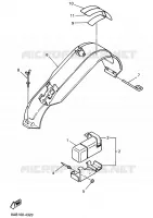 PROTECTION ET BOITE DE RANGEMENT pour Yamaha VMAX 500 de 1995