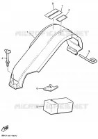 PROTECTION ET BOITE DE RANGEMENT pour Yamaha PHAZER II LE de 1995