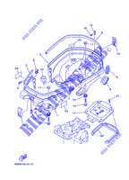 CAPOT INFERIEUR pour Yamaha F2.5A Manual Starter, Tiller Handle, Manual Tilt, Shaft 20