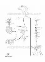 PIECES D'ENTRETIEN pour Yamaha F2.5A Manual Starter, Tiller Handle, Manual Tilt, Shaft 20