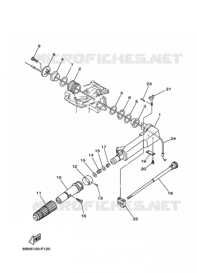 DIRECTION Yamaha OUTBOARD ENGINES 2.5hp (1.8kW) 2014 F2.5  F2.5AMHL