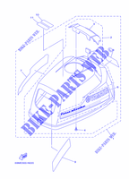 CARENAGE SUPERIEUR pour Yamaha F2.5A Manual Starter, Tiller Handle, Manual Tilt, Shaft 15