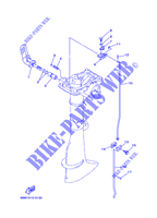 COMMANDE D'ACCELERATEUR pour Yamaha F2.5A Manual Starter, Tiller Handle, Manual Tilt, Shaft 15