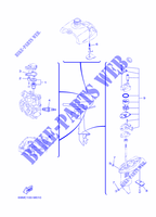 PIECES D'ENTRETIEN pour Yamaha F2.5A Manual Starter, Tiller Handle, Manual Tilt, Shaft 15
