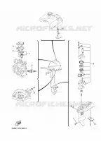 PIECES D'ENTRETIEN pour Yamaha F2.5A Manual Starter, Tiller Handle, Manual Tilt, Shaft 15