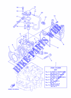 CYLINDRE / CARTER MOTEUR 1 pour Yamaha F2.5A Manual Starter, Tiller Handle, Manual Tilt, Shaft 20