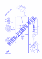 PIECES D'ENTRETIEN pour Yamaha F2.5A Manual Starter, Tiller Handle, Manual Tilt, Shaft 20