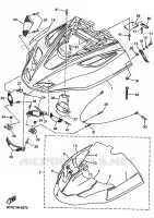COUVERCLE CARROSSERIE AVANT pour Yamaha VMAX 500 XT de 1999