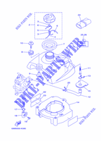 CARBURATEUR pour Yamaha F2.5A Manual Starter, Tiller Handle, Manual  Tilt, Shaft 20