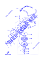 DEMARREUR pour Yamaha F2.5A Manual Starter, Tiller Handle, Manual Tilt, Shaft 15
