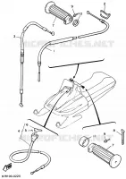 CABLE DE COMMANDE pour Yamaha VK540 III de 1992