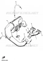 ECHAPPEMENT pour Yamaha VK540 III de 1992